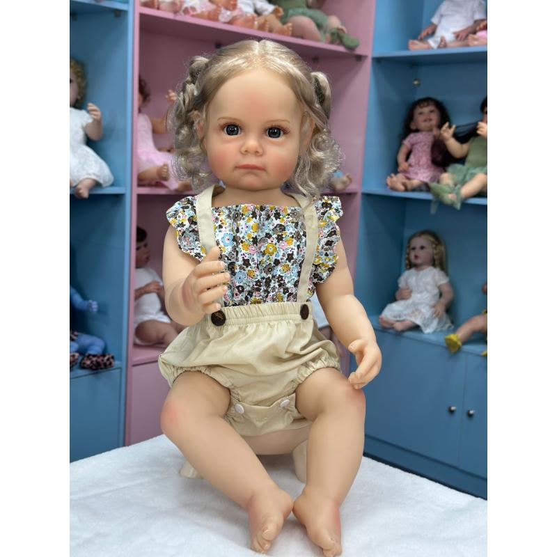 55 см моющаяся реалистичная мягкая ручная роспись имитация куклы реборн дети сопровождают игровую куклу
