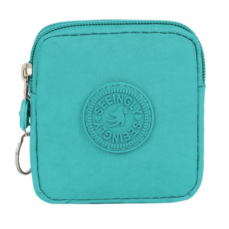 Дорожный кошелек для монет Стеганый держатель для ID Ключница Кошелек для монет Многофункциональный держатель для карт Портативный Водонепроницаемый Кошелек для повседневного использования