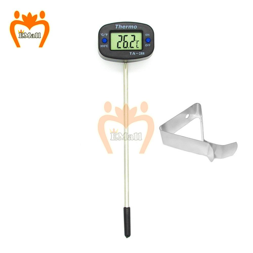 Kitchen Digital Meat Thermometer Water Milk Food Cooking BBQ Oven Temperature Gauges Sensor Meter Tool With Battery Hold