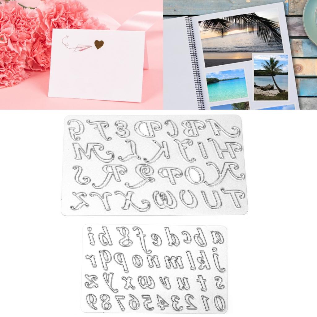 2 шт., высечки из углеродистой стали, буквы, форма для скрапбукинга, форма для ремесел, фотоальбом