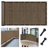 XiaZ Balcony Screen Shade Dark Privacy Screen for and UV Comfortable Mocha 600x100cm Awning, High-Density Polyethylene, Color, Balconies, Windows,