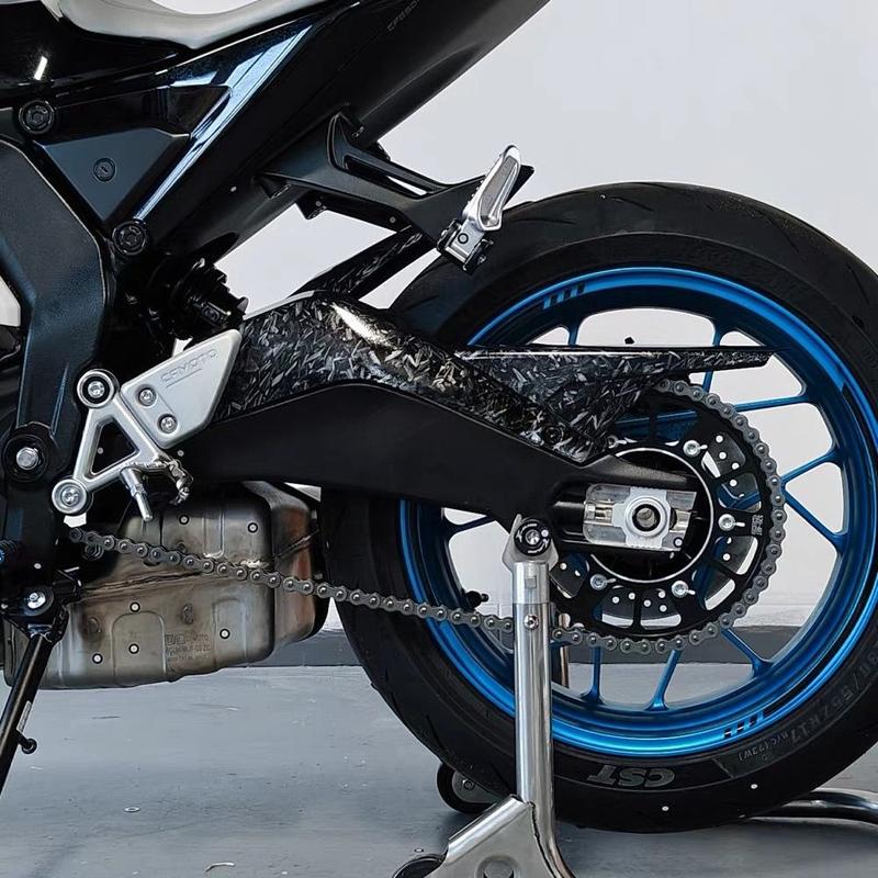 Для CFMOTO 675SR Moto модифицированная крышка цепи заднее крыло рисунок из углеродного волокна защитная крышка-оболочка аксессуары для коробки цепи