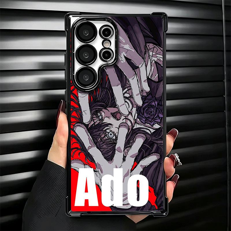 Ado Cartoon K-Kyogen X Uta Plating Phone Case For Samsung Galaxy S24 S25 FE S26 Edge S23 Ultra S22 S21 Plus S20 Anti-Fall Airaba