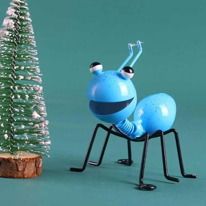 Металлические муравьи, садовые украшения, ограждение, газон, спальня, гостиная, подвесные настенные украшения, 3D-скульптуры, муравьи, художественное украшение, орнамент