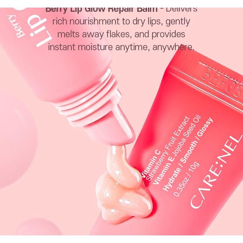 CARE:NEL - Восстанавливающий бальзам для губ Berry Lip Glow