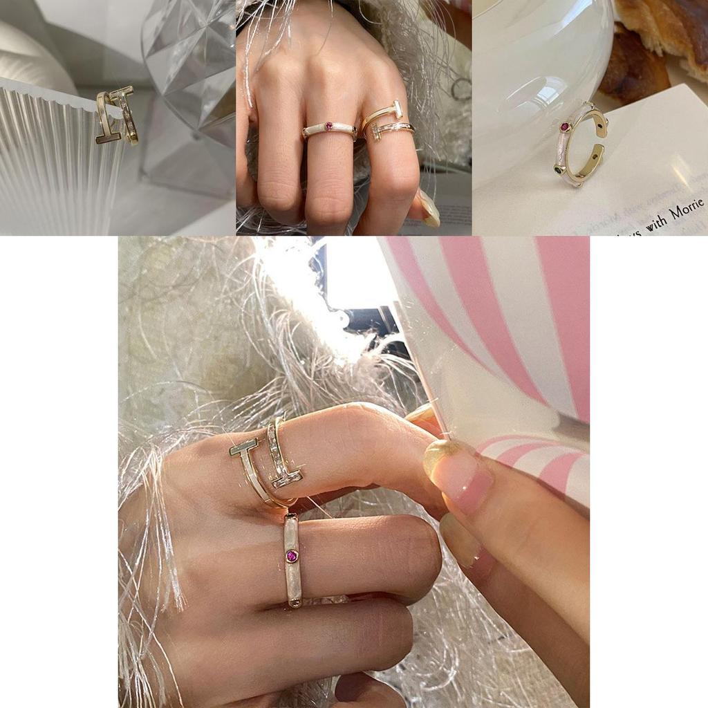 Модное регулируемое медное кольцо для женщин с шикарным геометрическим стилем и цветами