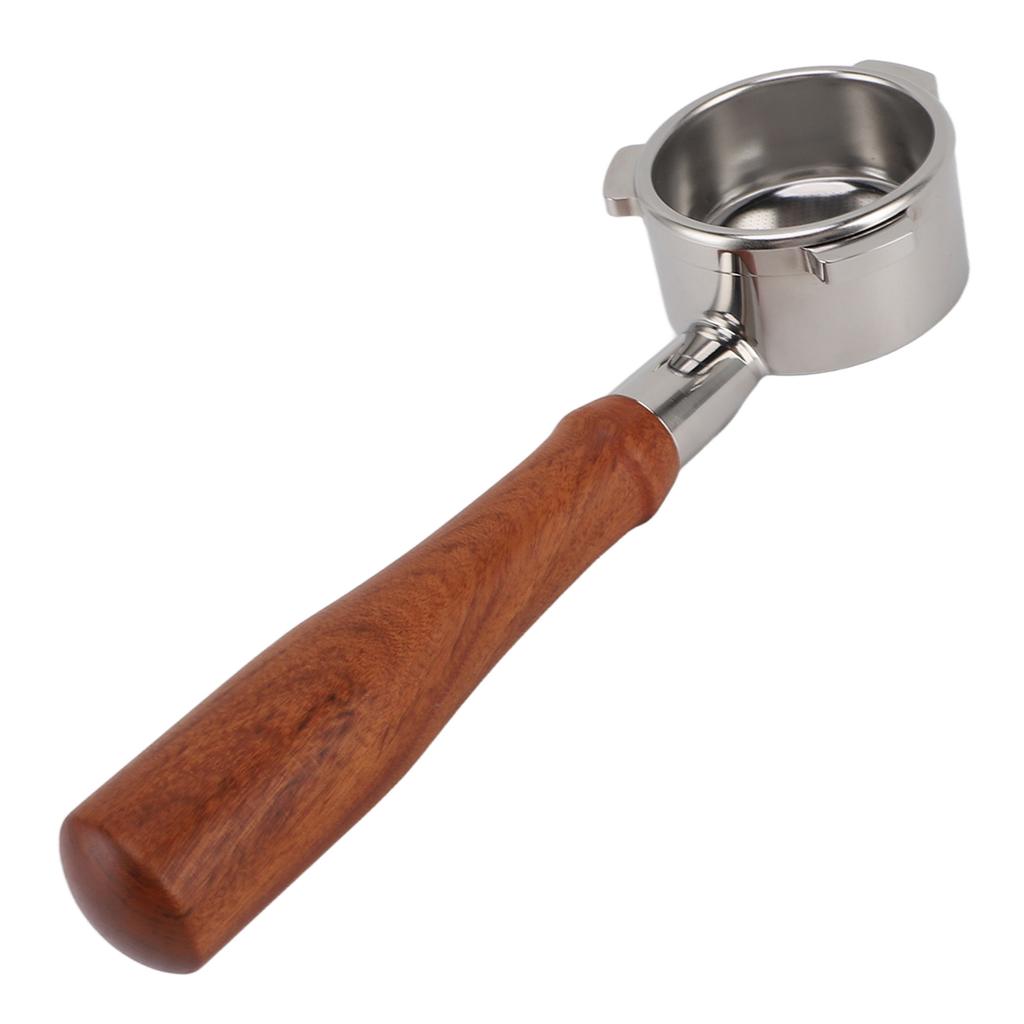 54mm Portafilter Bottomless Stainless Steel 3 Ear Wooden Handle Detachable Coffee Machine Accessory