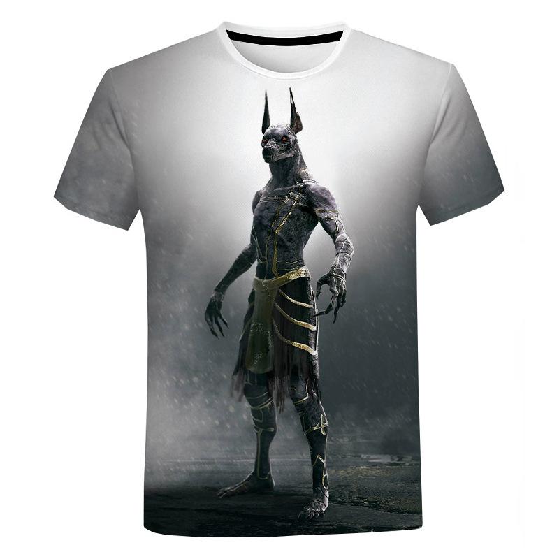Cross-border hot sale 3D breathable perspiration digital printing couple clothing fashion classical pattern T-shirt casual short-sleeved top
