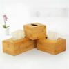 Vintage Bamboo Charcoal Tissue Box Creative Seat Type Roll Storage Paper Holder Tissue Canister Bathroom Facial Napkin Organizer