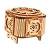3D Wooden Puzzle Box Musical Jewelry Music Kit Keepsake Storage Treasure