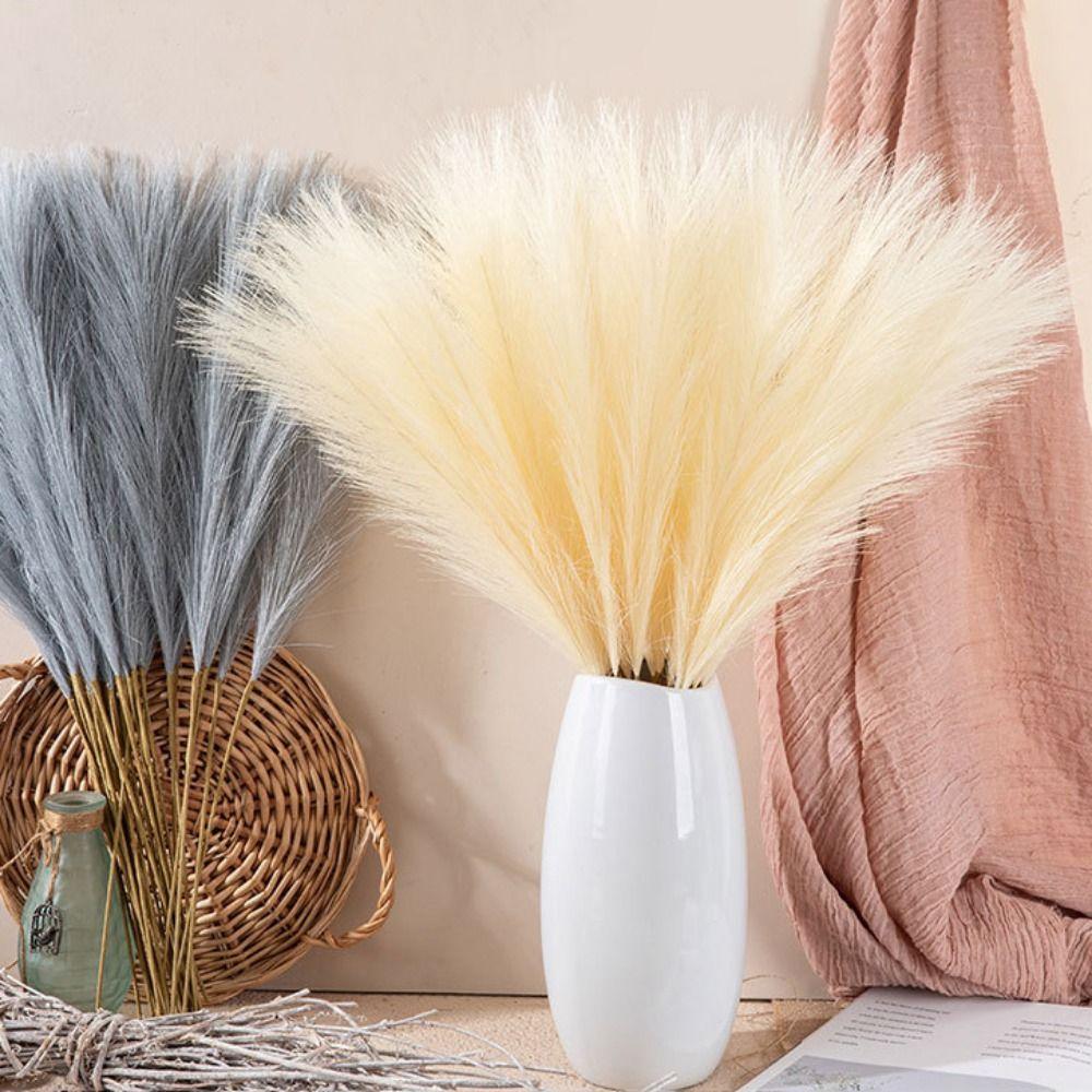 Beautiful for Wedding Party Decor Fluffy Pampas Bouquet Artificial Flowers Pampas Grass Fake Reeds
