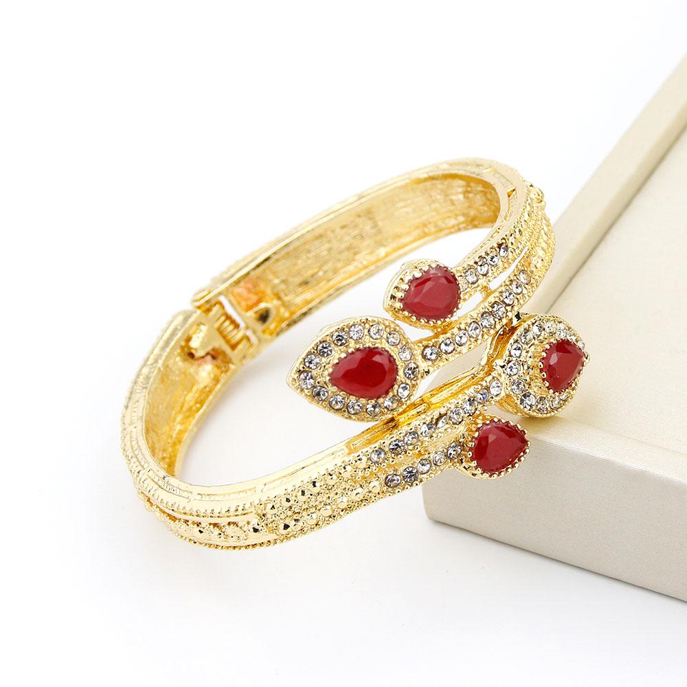 Золотой цвет сердце браслет браслет для женщин горный хрусталь свадебные украшения подарок