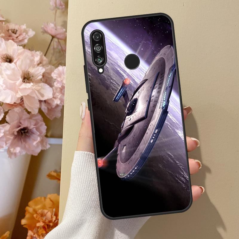 Арт 'Космический корабль' для чехла Huawei Nova 12i 8i 11i 12s 9 10 SE Y60 Y70 Y90 Y72 Y73 Y61 Y91 P60 Pro P30 P40 Lite