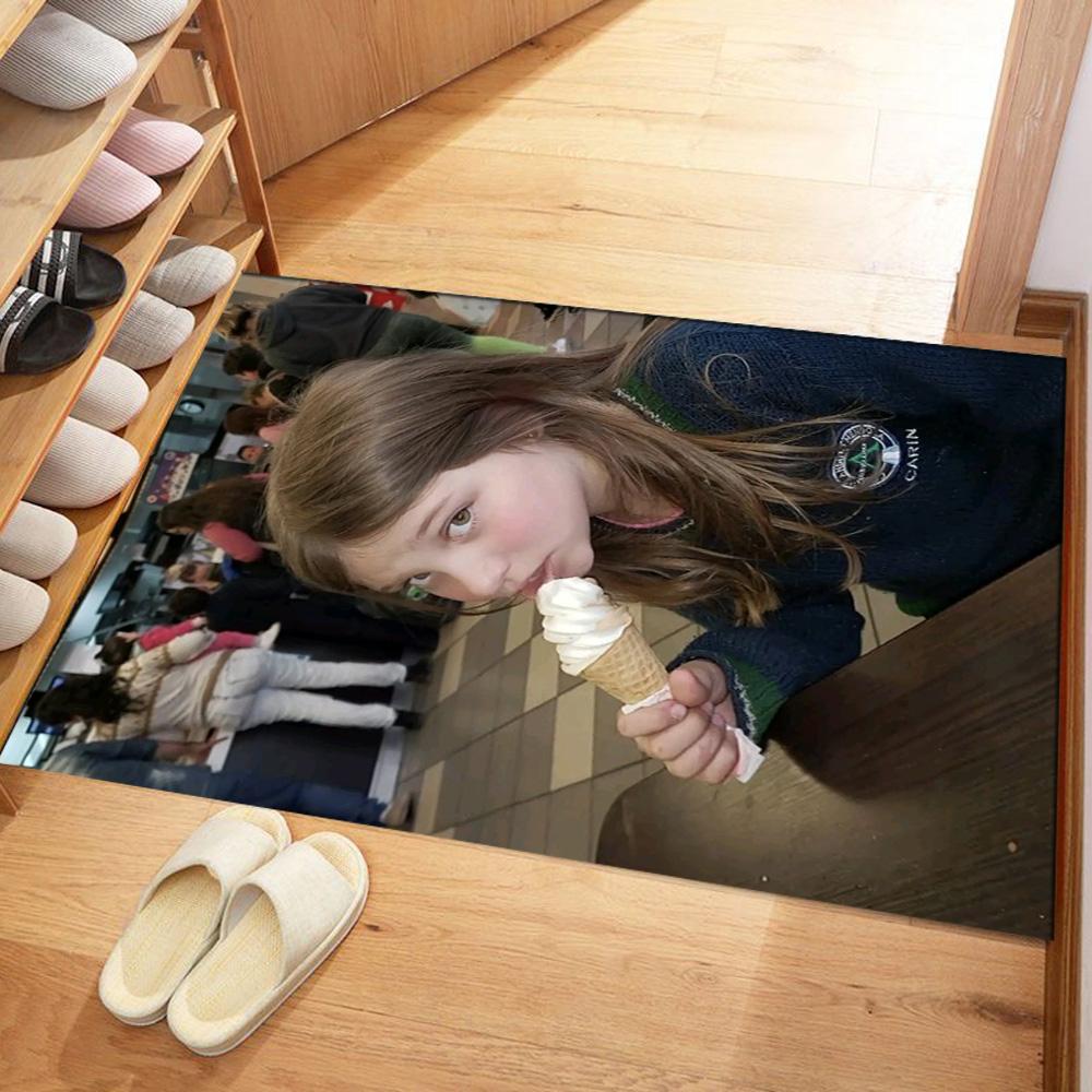 Customize Photos Customizable photos Floor Mat Perfect for Decorate room Playrooms Bedrooms Entryway Antislip Carpet Anime Office Decor