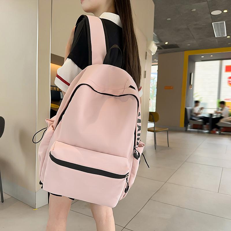 Студенческий школьный рюкзак Женский однотонный рюкзак Кампус Рюкзак с надписью