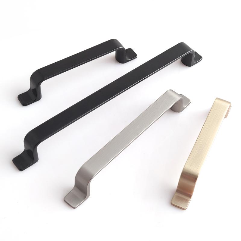 Oukali Custom Colour Popular Furniture Hardware Kitchen Cabinet Modern Dresser Pull Gold Furniture Handle & Knob