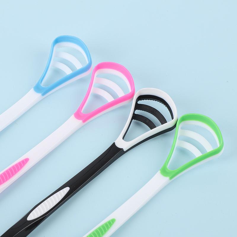 Silicone Tongue Scraper 1PCS Ergonomic Grip for Daily Oral Health Effortlessly Cleans Tongue Surface