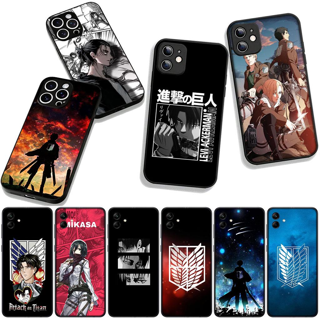 Attack Jaeger on titan Eren Anime Levi Case for Motorola Moto G04 G13 G14 G22 G23 G32 G34 G35 G64 G82 G84 G53 G72 E14 E15 E13