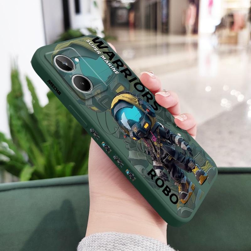 Модный крутой чехол для телефона для мальчика на OPPO Realme 11 10 9 9i 8 8i 7 Pro Plus C35 C21Y C25Y C25 4G 5G Жидкий силиконовый чехол