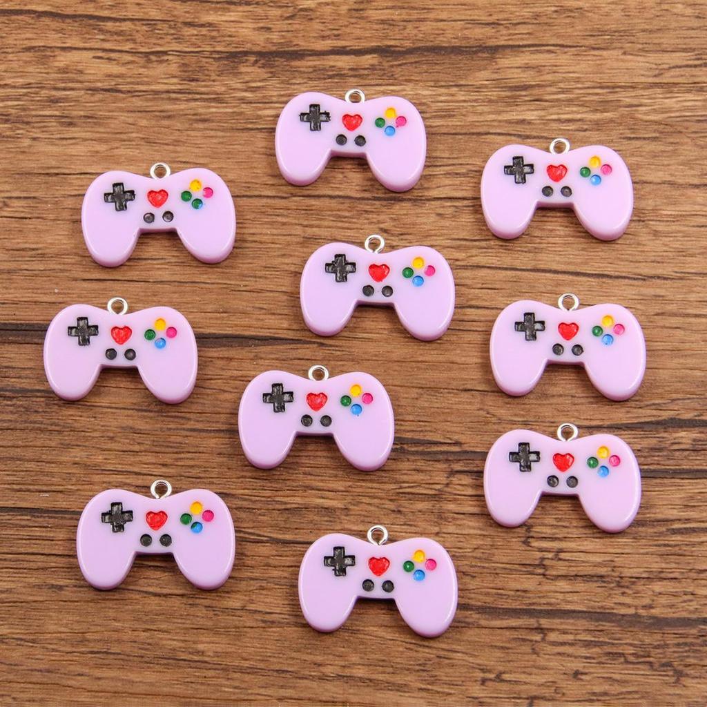 Подвеска-шарм в виде игровой консоли из 10-цветной смолы для ожерелий и браслетов своими руками (19x27мм)