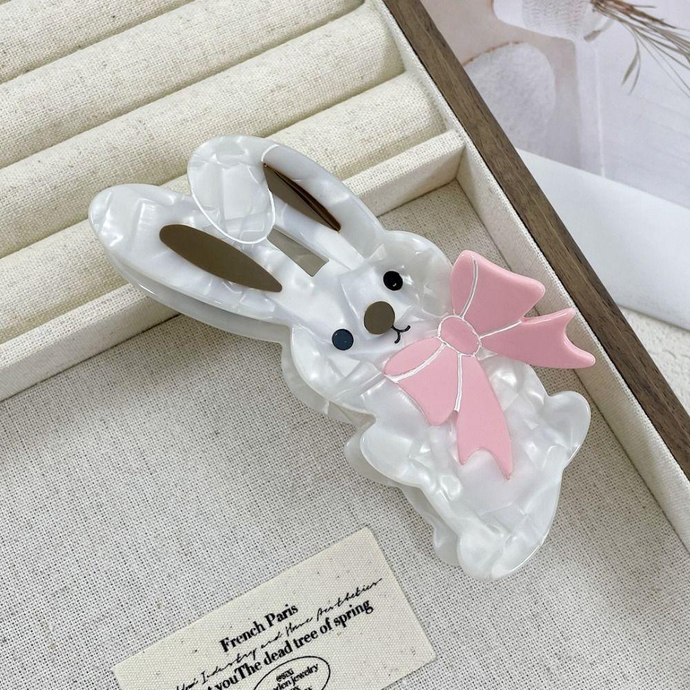 Cow Animal Claw Clip Rabbit Acetic Acid Hair Claw Creative Panda Hair Claw  Girls