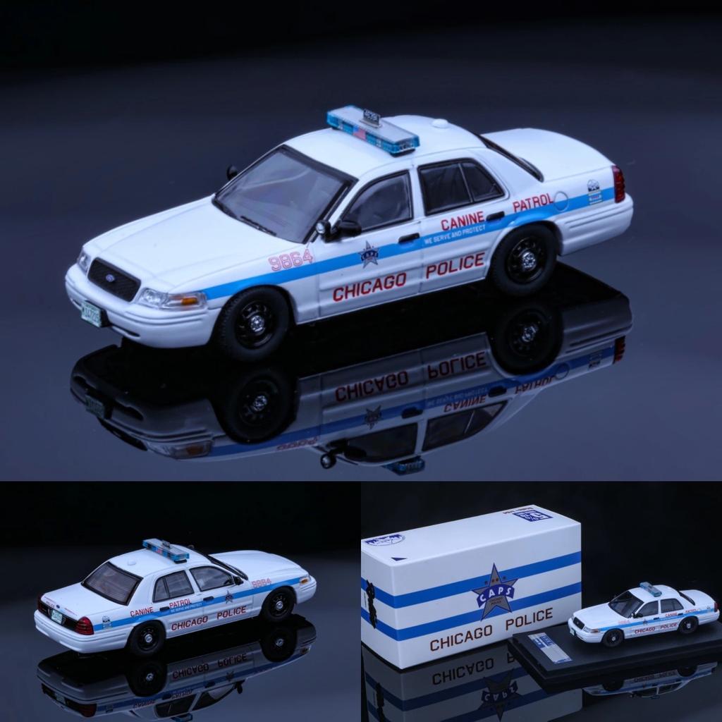 Rollin 1/64 CPD Чикаго / Патрульная машина Орегона Victoria Crown Сплав модель автомобиля