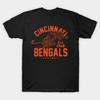 Мужская черная футболка с принтом Винтаж Cincinnati Bengals 2 #164 -Th2 Sport #153 Печать на трансферной бумаге без вырезания Хлопковая футболка