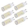 6pcs 90LED G9 Light Bulb 9W 220V Dimmable Soft Warm White LED Bulb for Chandelier Ceiling Wall