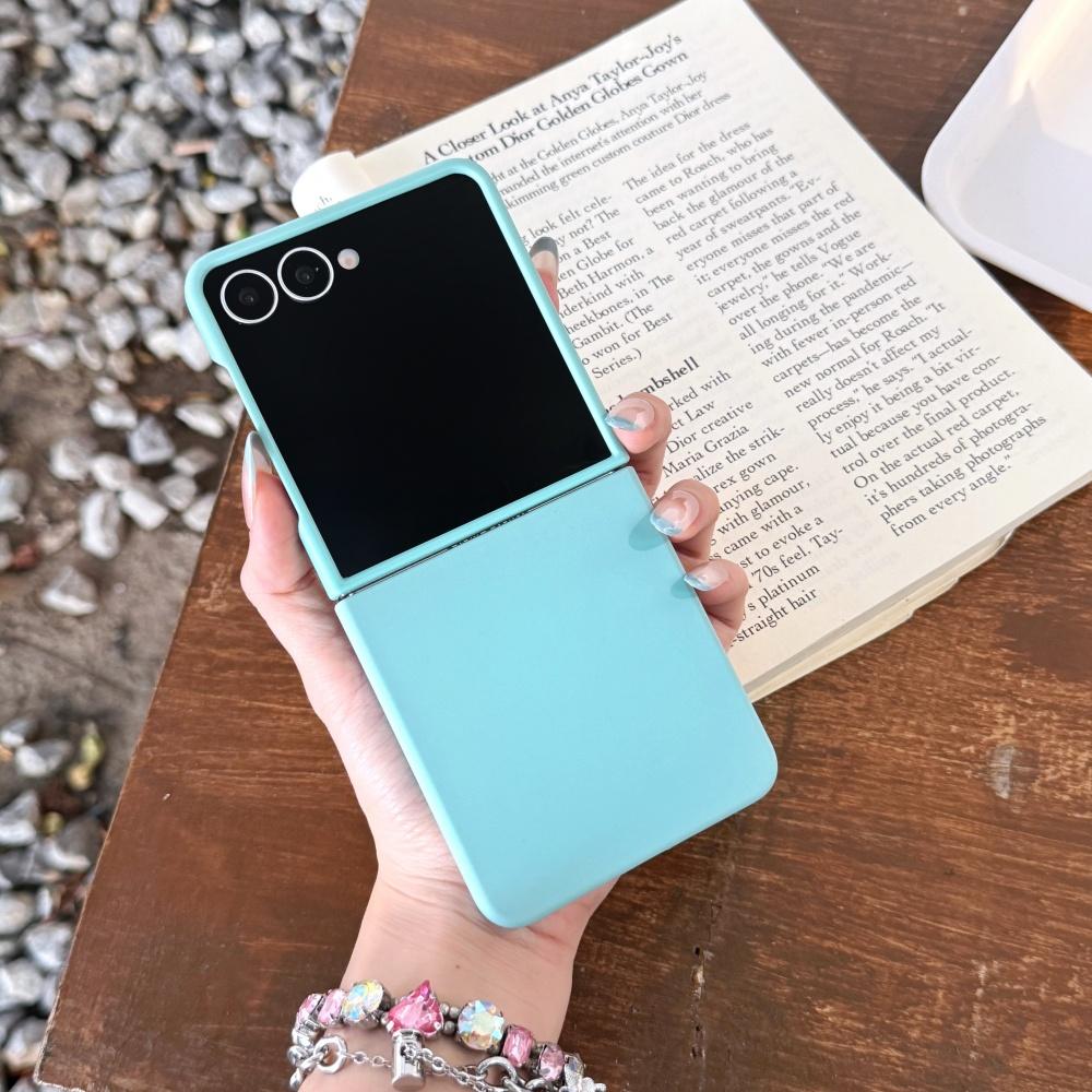 Matte Candy Color Slim Case for Samsung Galaxy Z Flip 7 6 4 3 zflip Pure Color Liquid Silicone Cover for Samsung flip7