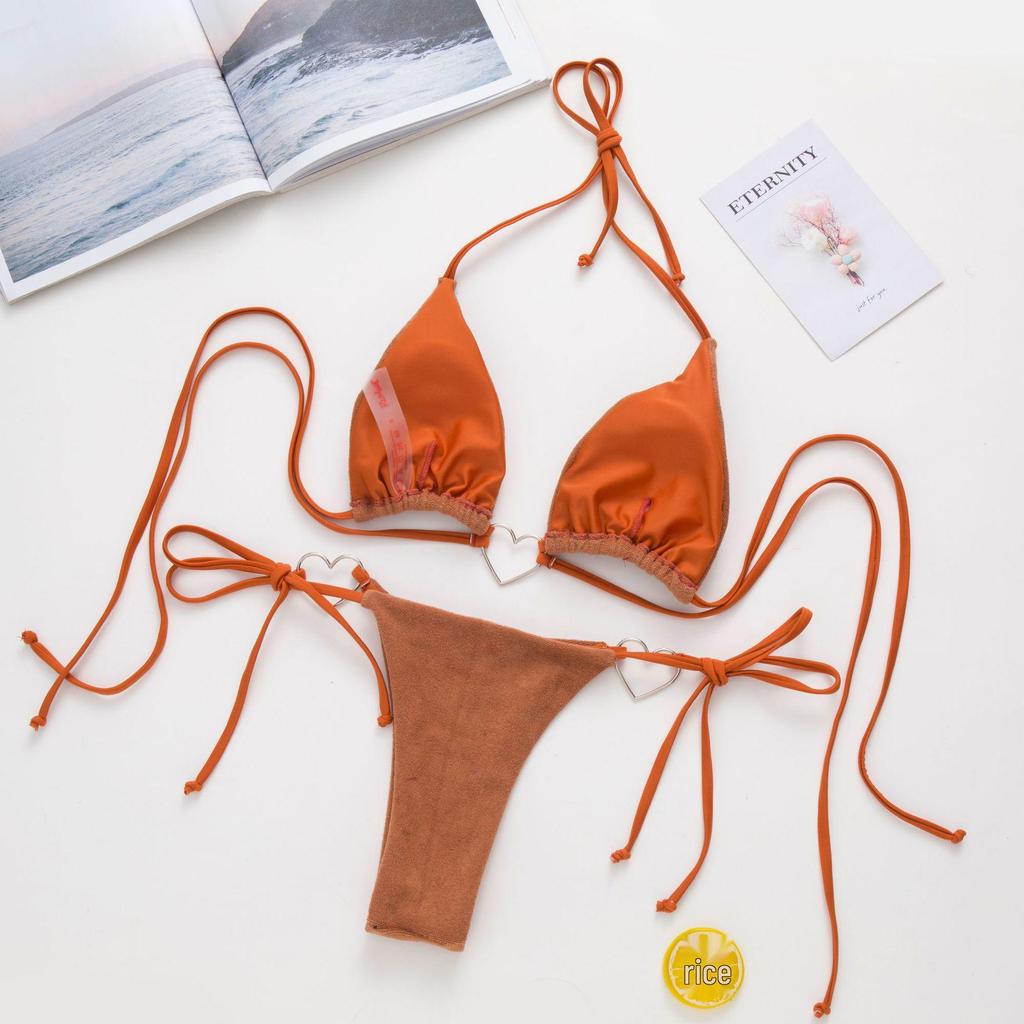 European & American Style Triangle Tie-Up Bikini - 807GR Swimsuit Collection