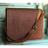 Кожаная сумка-мессенджер для ноутбука Компьютер Ручная работа на плечо Офисная сумка Портфель
