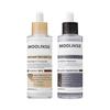 Peel Shot Glow рисовая пилинг-ампула Набор: ампула с белым рисом + ампула с черным рисом, Мягкий отшелушивающий скраб для лица и тела, Удаление ороговевшей кожи, черных точек для