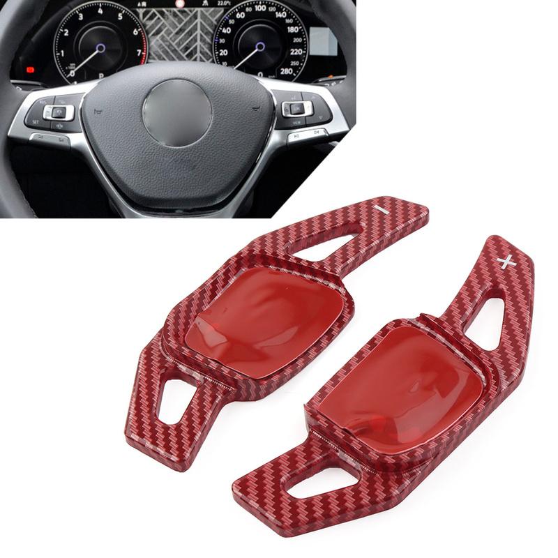 2pcs Car Steering Wheel Shift Paddle Extension Shifters For Volkswagen VW Golf 8 MK8 GTI/GTD/GTE/R-Line Polo Jetta Tiguan Atlas