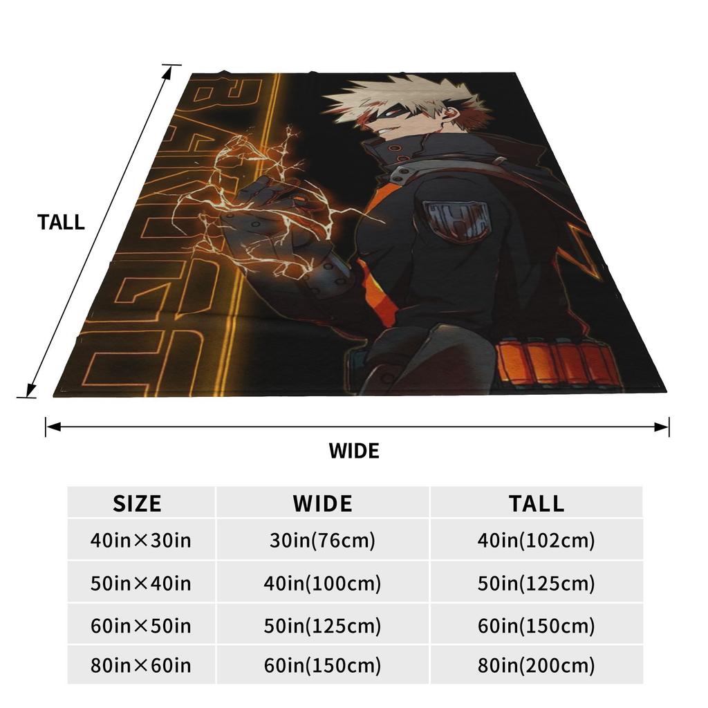 Бакуго Кацуки Одеяла Теплый Флисовый Плед для Дивана Постельное Белье Уличные Пледы Покрывало Квилт