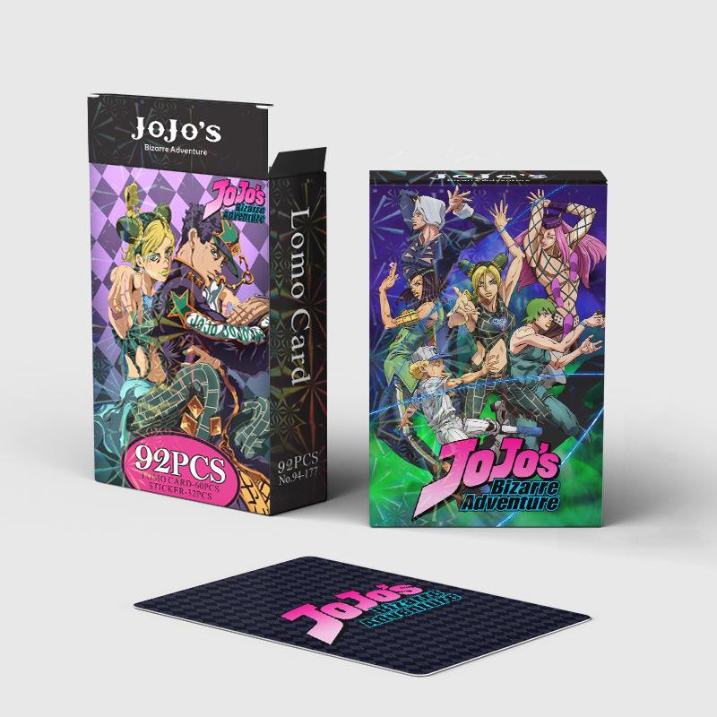 92 шт. Аниме JoJo Lomo Карта Двусторонняя Цветная печать HD Коллекционная карточка с картинками Подарки