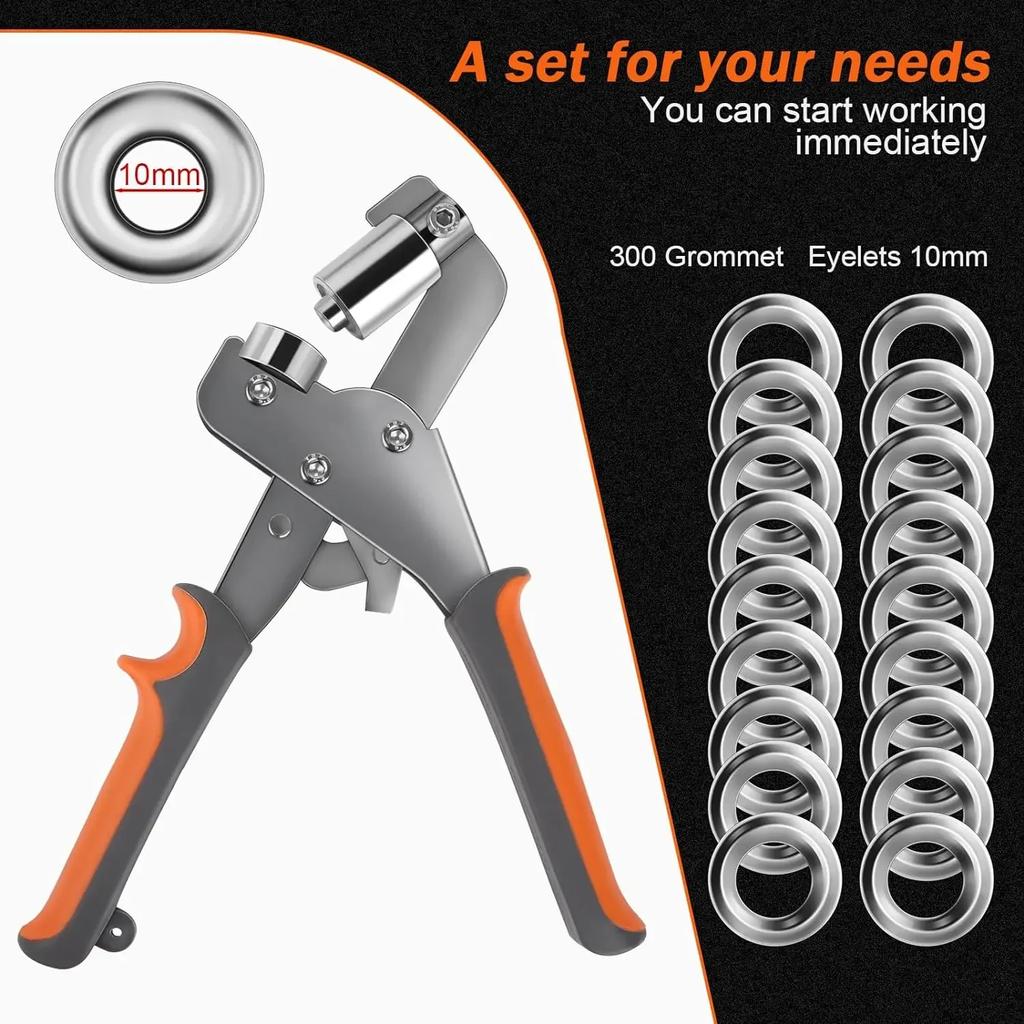 Нержавеющая сталь Отверстие для люверсов Ручной инструмент Портативный легкий ручной монтаж Плоскогубцы для кнопок Кожаная заклепка Пряжка