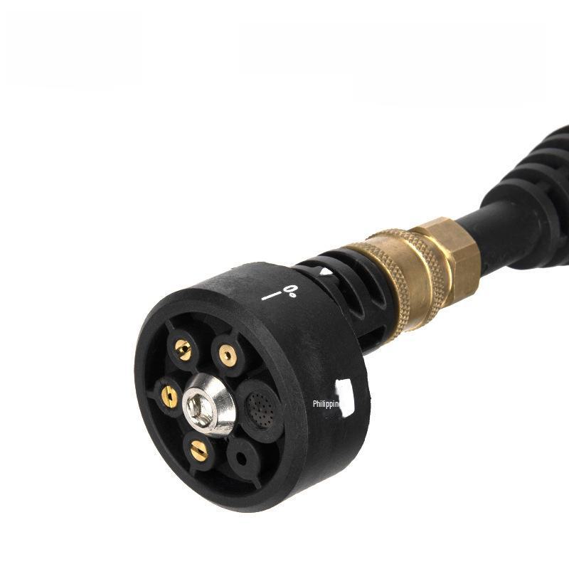 Беспроводная портативная мойка высокого давления для автомобиля с литиевой батареей и многофункциональной насадкой 6-в-1.