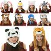 Neck Warmer Plush Moving Hat Animal Movable Ears Airbag Cap Trapper Hat Animal Earflap Hat  Winter