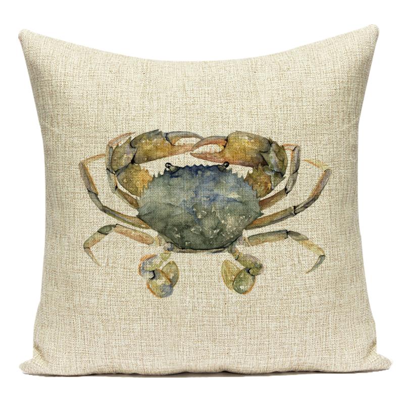 Цветы Растения Животные Кит Кошки Лошадь Сова Декоративные Подушки Полиэстер Наволочка для Дивана Дома Гостиной Almofadas