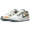 Nike Мужские кроссовки Dunk Low SE Sail Multi-Camo Multi-Color Vintage-Green Total-Orange DH0957-100