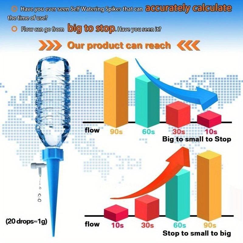 12 шт. автоматический инструмент для полива садовых растений, шипы, принадлежности для цветов, устройство для самополива, самополивающиеся плантаторы