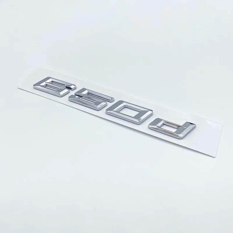 New Numbers Letters 620d 625d 628d 630d 635d 640d 645d 650d ABS Emblem for BMW 6 Series Car Trunk E63 E64 F06 F12 Logo Sticker