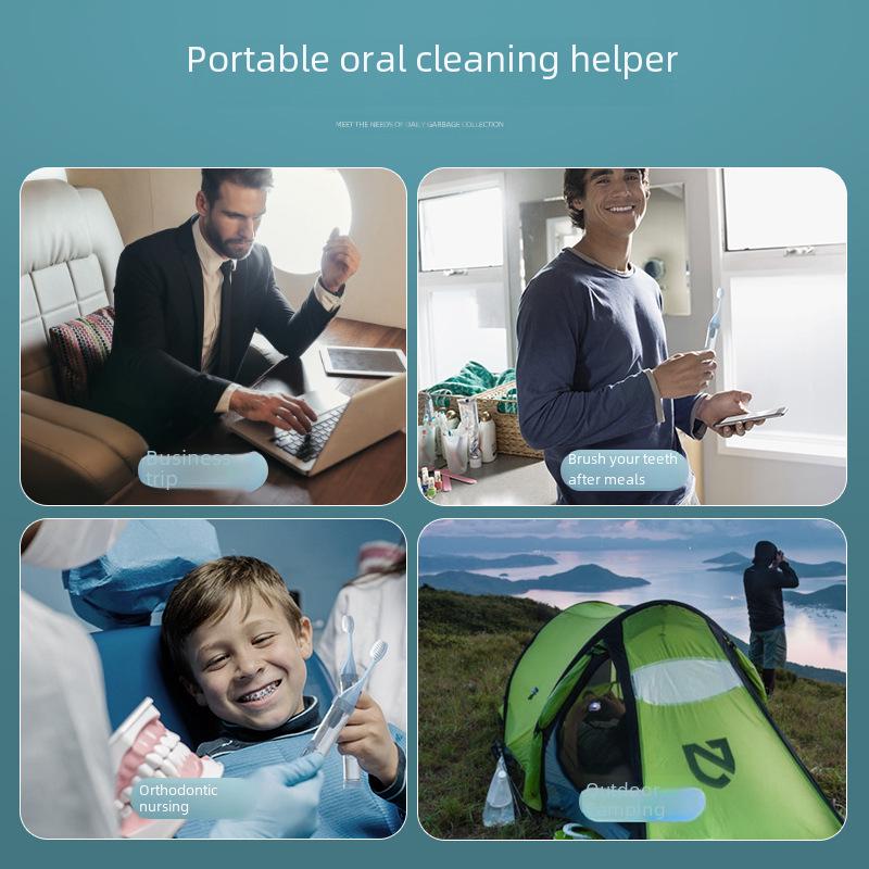 ETravel Easy Travel Складной набор зубных щеток - Мягкая ортодонтическая зубная щетка с зубной пастой в подарок