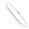 Les Trésors De Lily [I2628] - Silver Bracelet 'Goddess Opal' Silver White (rhodium-plated) - 4 Mm