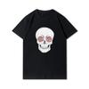 Хлопковая летняя мужская футболка размера плюс с 30 узорами в стиле Харадзюку, футболки с принтом черепа, футболка с круглым вырезом, повседневные топы