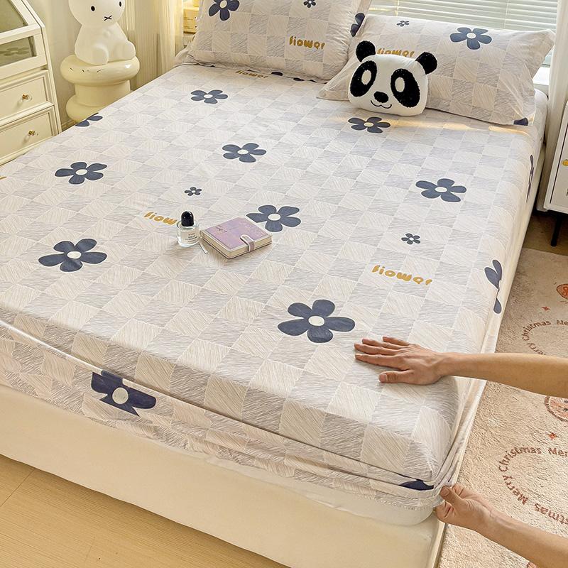 Комплект простыней на резинке из 3 предметов с красочными цветами и листьями, ботанический узор, 100% хлопок, приятный для кожи чехол для матраса, комплект постельного белья размера «queen size»