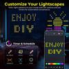 400LEDs USB Led Smart Curtain Lights Bluetooth App Led String RGBIC Fairy Lights DIY Picture Text Lighting Party Christmas Decor