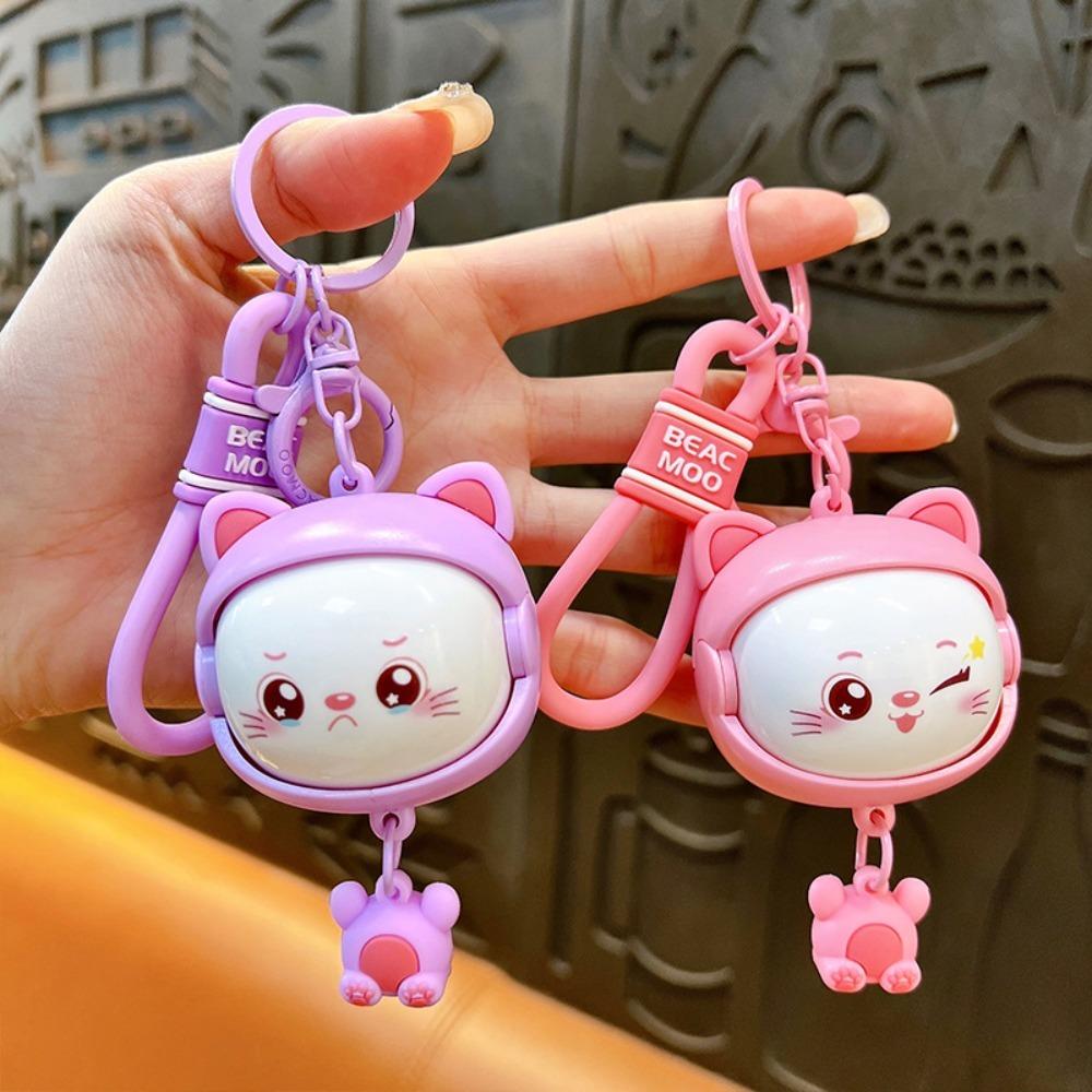 Брелок для ключей с изображением мультяшного лица, подвеска для школьного портфеля, креативная кукла, брелок для ключей, детская игрушка