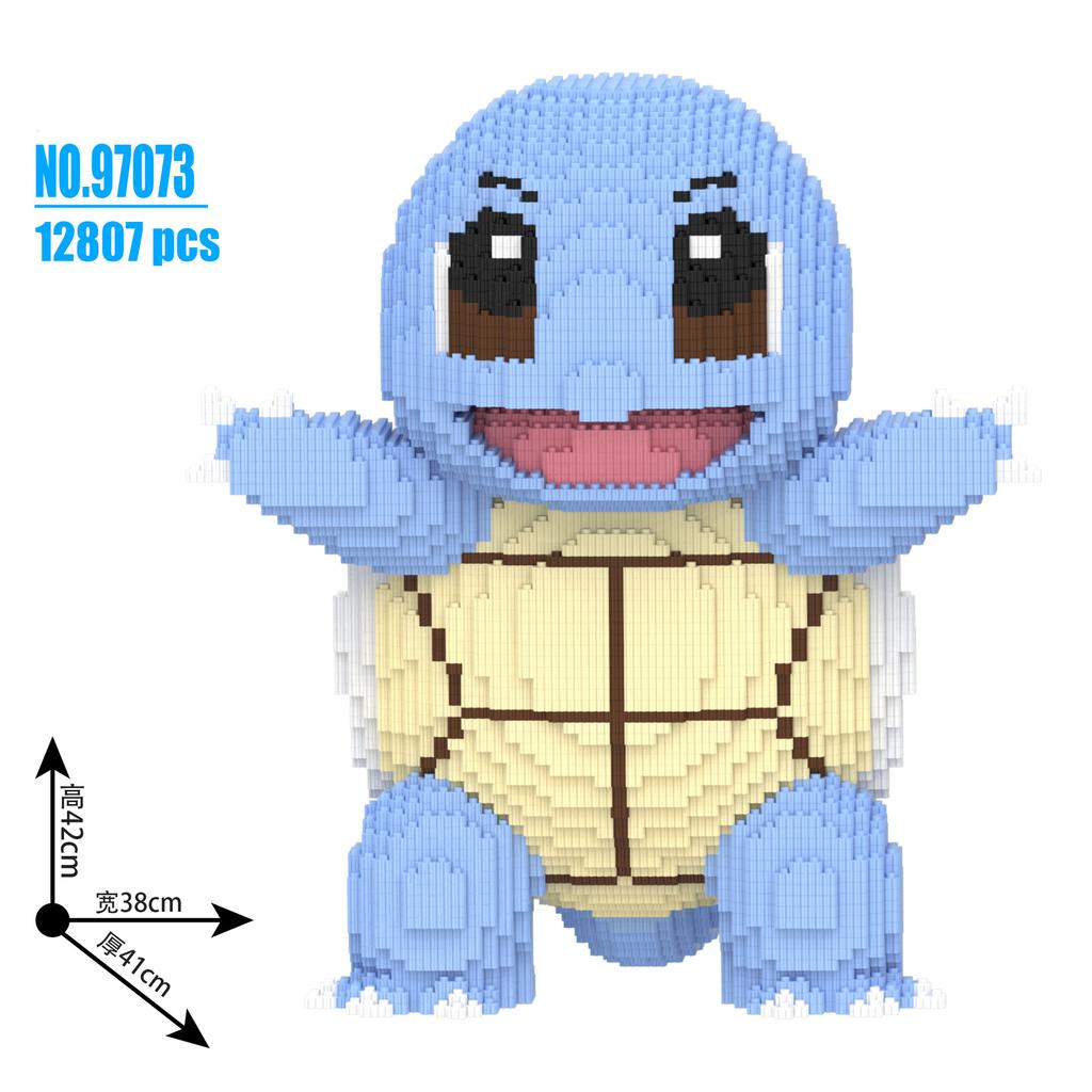 Покемон Пикачу Строительный блок Бульбазавр Чармандер 3D Модель Сборка Соединение Мини Кирпичик Фигурка Игрушки для Дома Декора