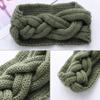 Модная широкая повязка на голову, связанная крючком, утеплитель для ушей, косичка, вязаный тюрбан, женская повязка на голову, повязка на голову